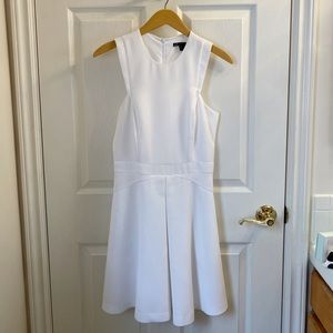 Armani Exchange White A-Line dress